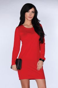 MERRIBEL CG005 red sexy sukienka L tunika