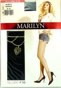 Marilyn ALLURE F16 R3/4 rajstopy łańcuszek black
