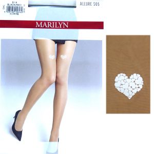 Marilyn Allure S05 R1/2 rajstopy serce beige/white 2020
