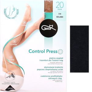 Gatta CONTROL PRESS R3/4 pończochy kompresyjne nero