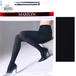 Marilyn COVER 50 XL/2XL modne rajstopy micro 50 nero