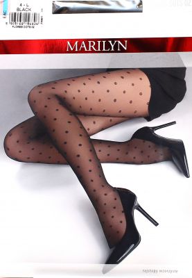 Marilyn DOTS 02 R4 rajstopy kropeczki groszki nero