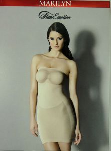 Marilyn DRESS R3 sukienka wyszczuplające natural Wyprzedaż