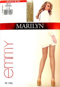 Marilyn Emmy B06 R1/2 rajstopy szew beige/brown