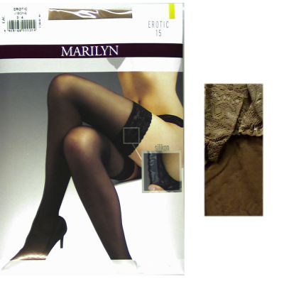 Marilyn erotic 15 R3/4 beige pończochy samonośne