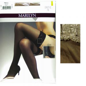 Marilyn erotic 15 R1/2 visone pończochy samonośne