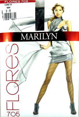 Marilyn FLORES 705 R2 rajstopy paski black