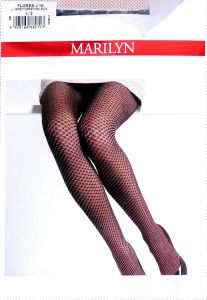 Marilyn FLORES J16 R1/2 rajstopy romby grey/black