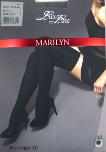 Marilyn Hold ups 40  one size pończochy black LUX LINE