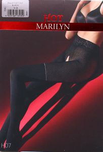 Marilyn Hot H07 R1/2 erotyczne rajstopy open szew