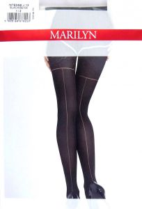 Marilyn INTENSE J13 R1/2 rajstopy szew black/beige