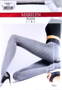 Marilyn INTENSE L17 R1/2 rajstopy kropeczki black/grey