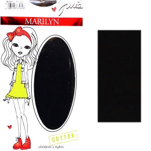 Marilyn Julia 128/134 rajstopy bawełniane Black