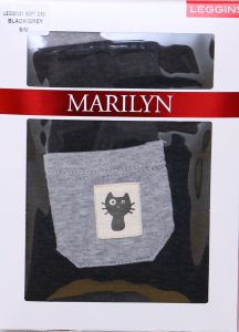 Marilyn Legginsy SOFT C30 S/M  black/grey WYPRZEDAŻ