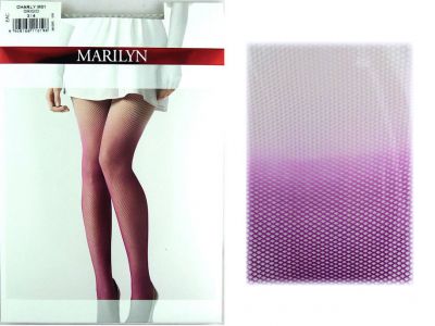 Marilyn Charly M01 R1/2 rajstopy kabaretki ombre pink