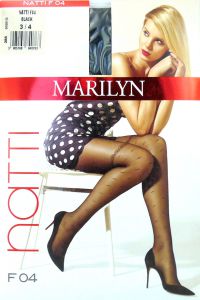 Marilyn NATTI F04 R1/2 rajstopy jak pończochy black