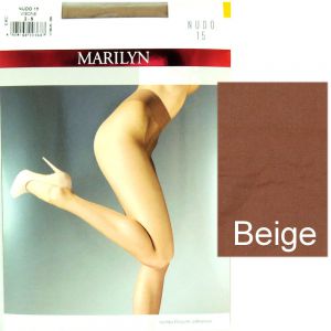 Marilyn NUDO 15 R4 modne rajstopy beige