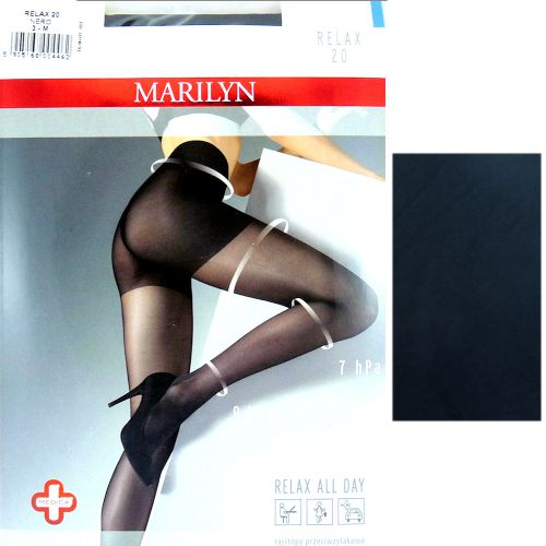 Marilyn RELAX 20 R5 rajstopy nero przeciwżylakowe