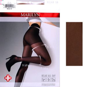 Marilyn RELAX 50 R4 rajstopy tabaco przeciwżylakowe