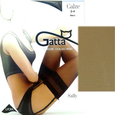 Gatta SALLY R1/2 pończochy do pasa visone