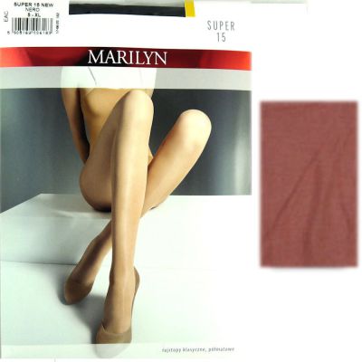 Marilyn SUPER 15 R4 modne rajstopy bronzo