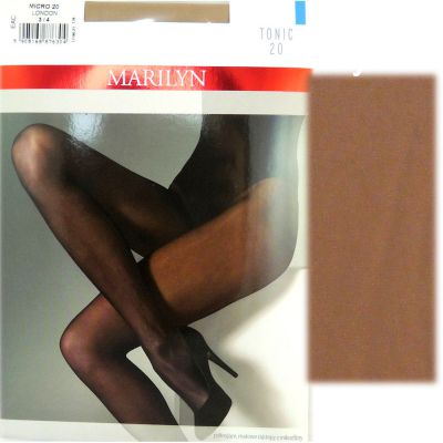 Marilyn Tonic 20 R1/2 modne rajstopy micro beige