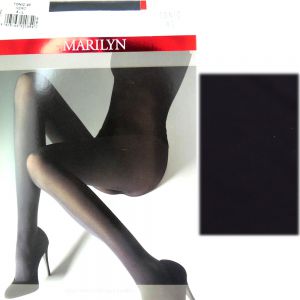 Marilyn Tonic 40 R4 modne rajstopy micro black denim