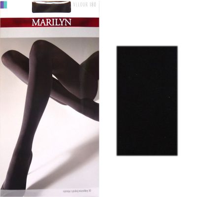 Marilyn VELOUR 180 R1/2 modne rajstopy micro nero